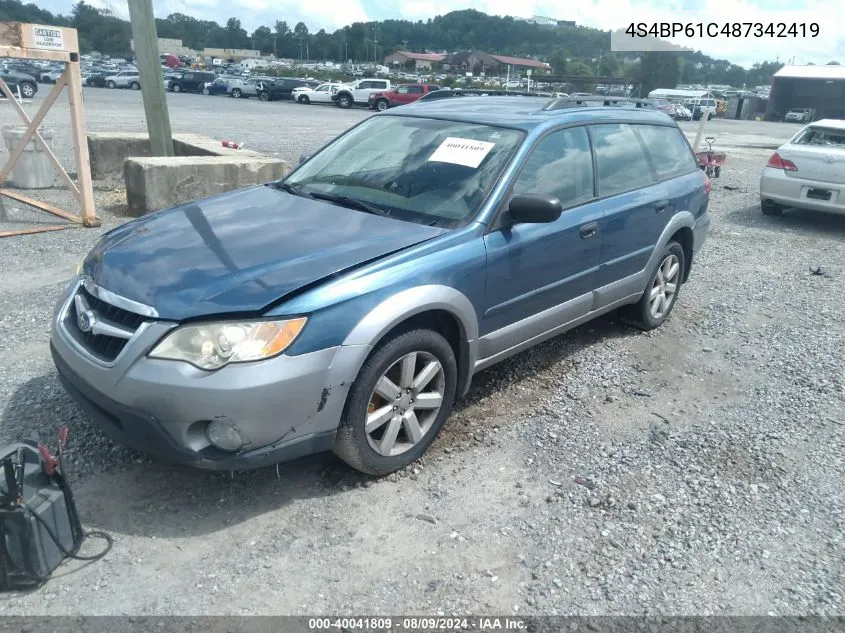 4S4BP61C487342419 2008 Subaru Outback 2.5I/2.5I L.l. Bean Edition