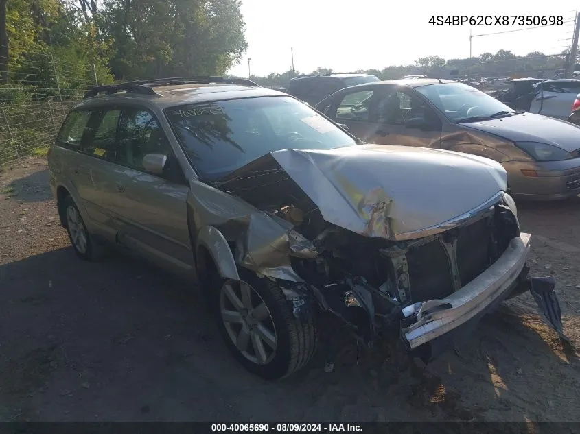 2008 Subaru Outback 2.5I Limited/2.5I Limited L.l. Bean Edition VIN: 4S4BP62CX87350698 Lot: 40065690