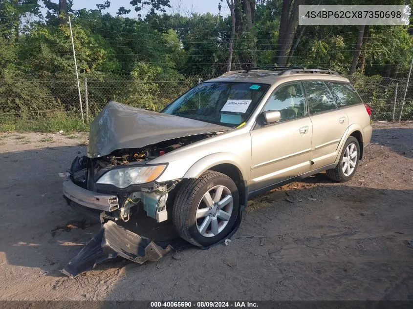 4S4BP62CX87350698 2008 Subaru Outback 2.5I Limited/2.5I Limited L.l. Bean Edition