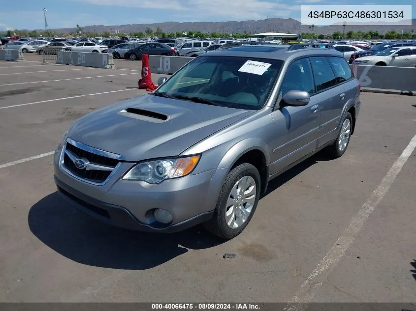 4S4BP63C486301534 2008 Subaru Outback 2.5Xt Limited