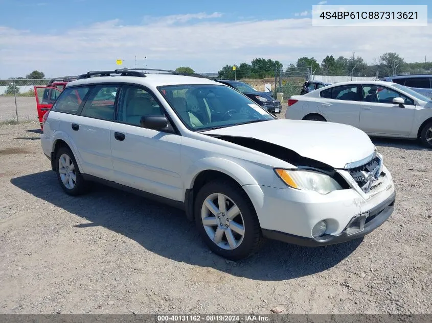 2008 Subaru Outback 2.5I/2.5I L.l. Bean Edition VIN: 4S4BP61C887313621 Lot: 40131162