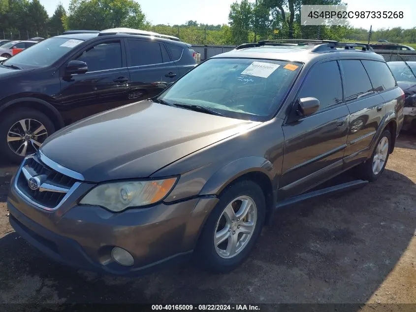 2008 Subaru Outback 2.5I Limited/2.5I Limited L.l. Bean Edition VIN: 4S4BP62C987335268 Lot: 40165009