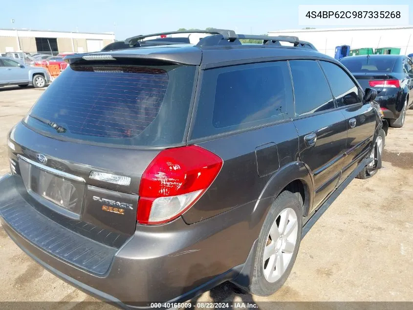 4S4BP62C987335268 2008 Subaru Outback 2.5I Limited/2.5I Limited L.l. Bean Edition