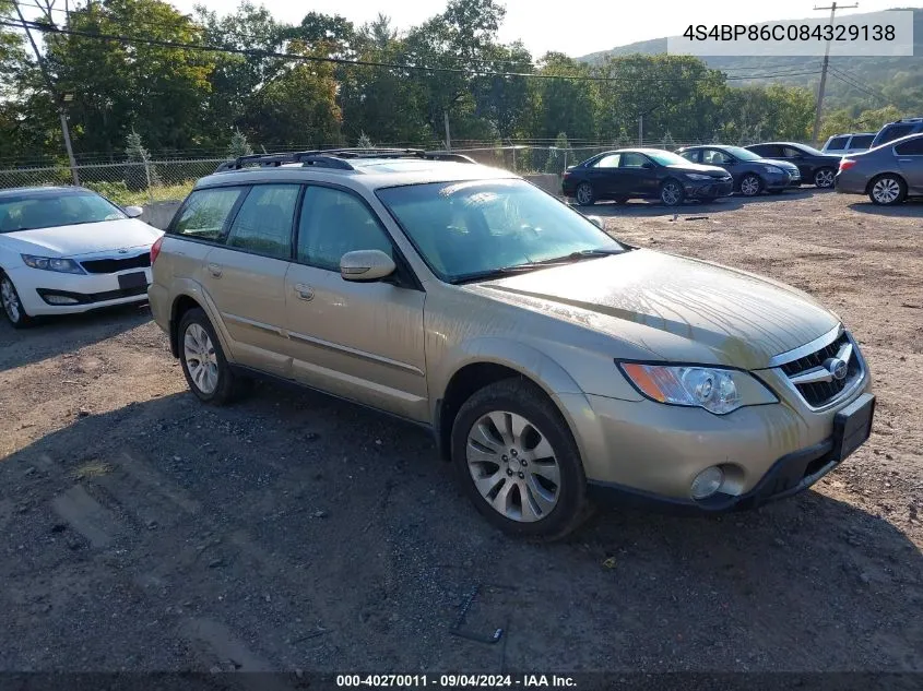 2008 Subaru Outback 3.0R Ll Bean VIN: 4S4BP86C084329138 Lot: 40270011