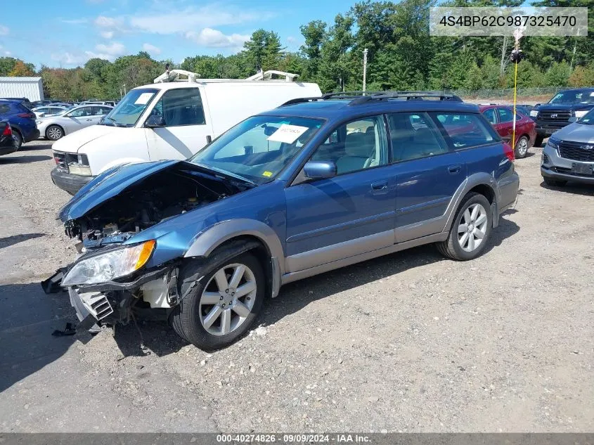 2008 Subaru Outback 2.5I Limited/2.5I Limited L.l. Bean Edition VIN: 4S4BP62C987325470 Lot: 40274826