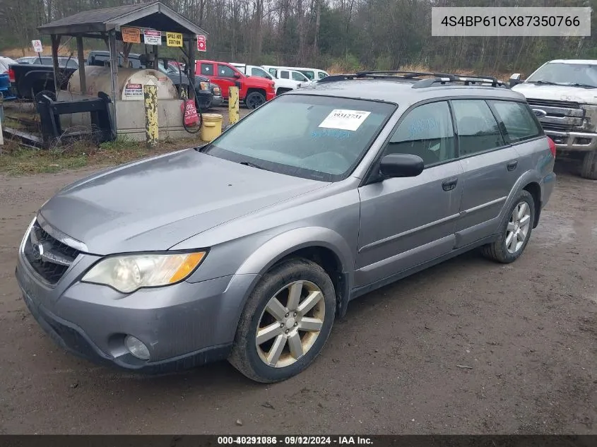 2008 Subaru Outback 2.5I/2.5I L.l. Bean Edition VIN: 4S4BP61CX87350766 Lot: 40291086