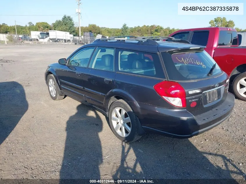 4S4BP62C387335878 2008 Subaru Outback 2.5I Limited/2.5I Limited L.l. Bean Edition