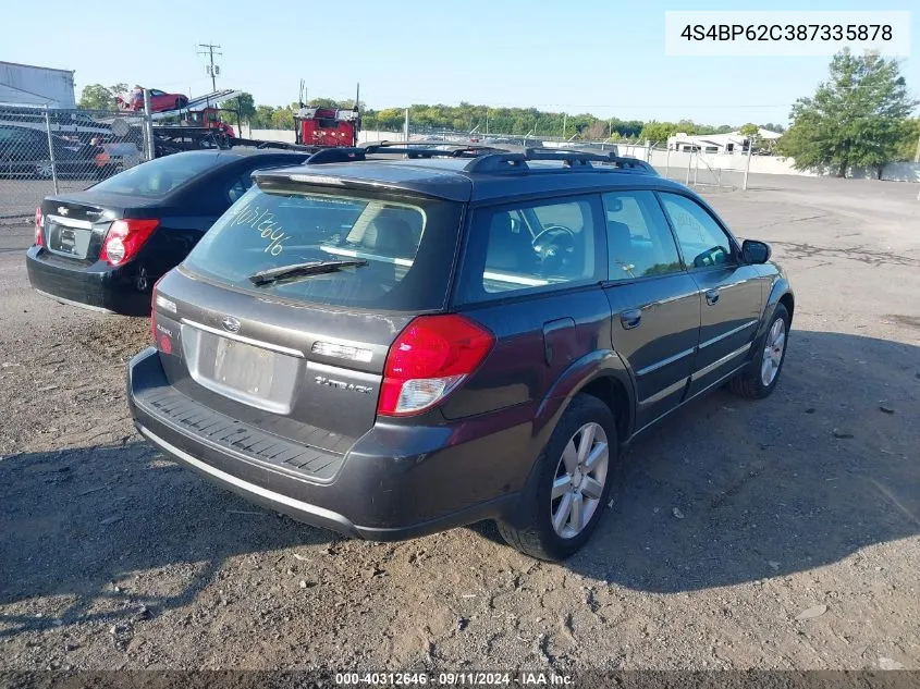 4S4BP62C387335878 2008 Subaru Outback 2.5I Limited/2.5I Limited L.l. Bean Edition