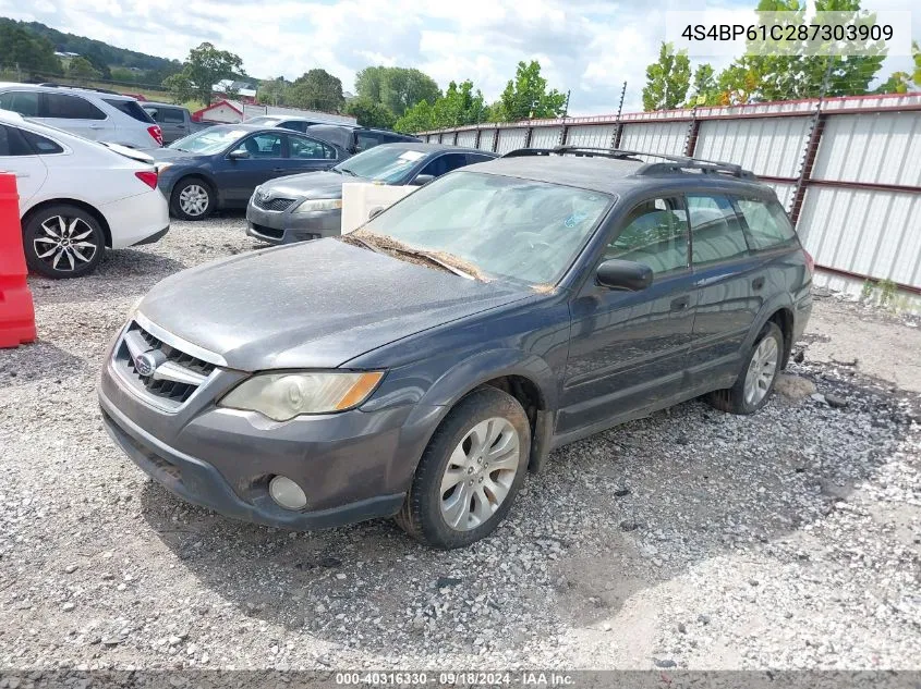 4S4BP61C287303909 2008 Subaru Outback 2.5I/2.5I L.l. Bean Edition