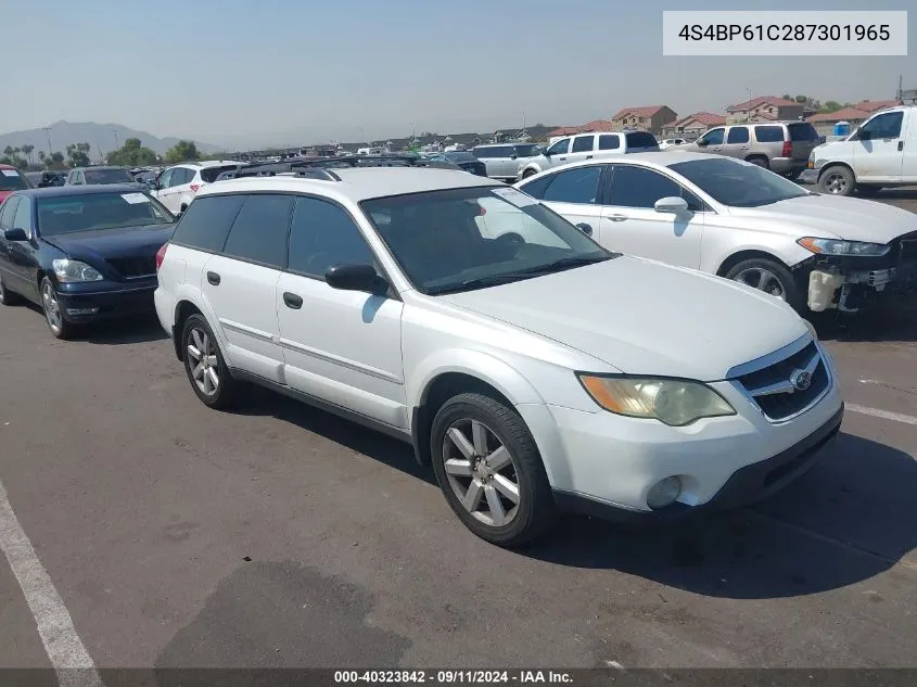 2008 Subaru Outback 2.5I/2.5I L.l. Bean Edition VIN: 4S4BP61C287301965 Lot: 40323842