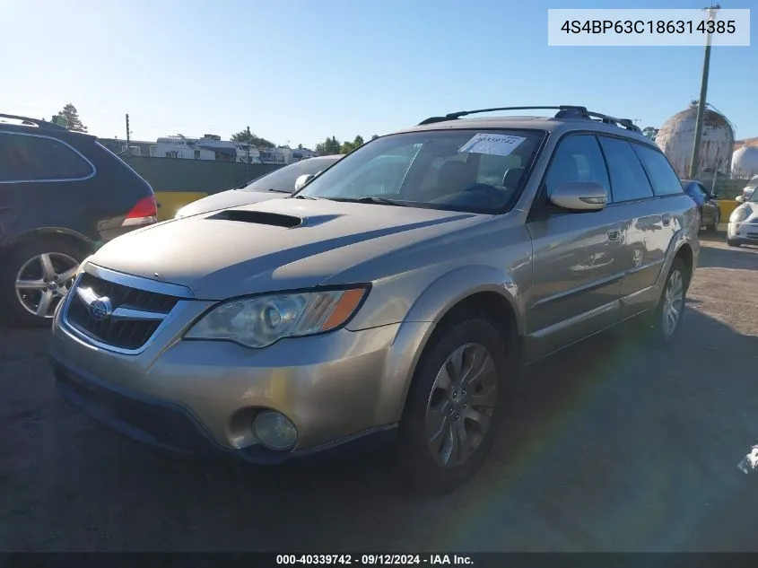 4S4BP63C186314385 2008 Subaru Outback 2.5Xt Limited