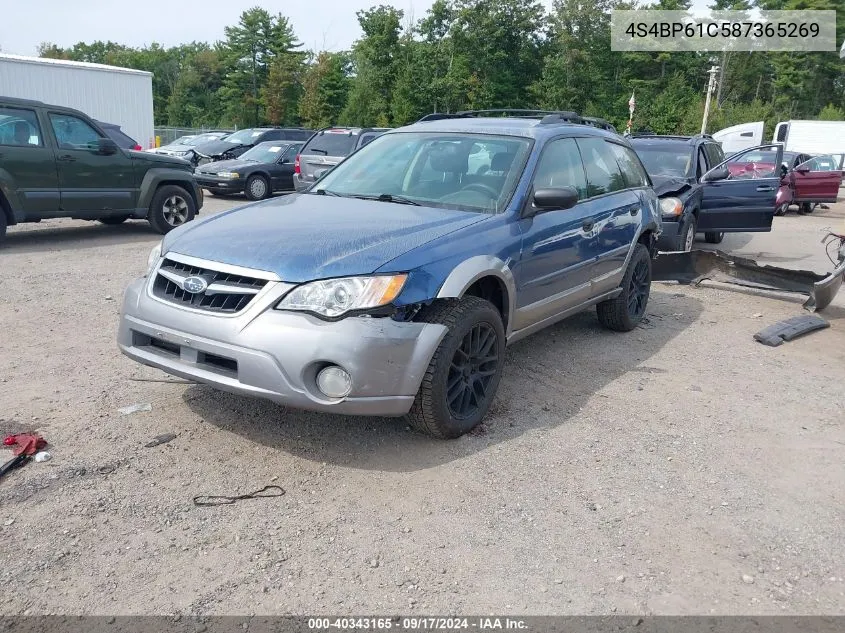 4S4BP61C587365269 2008 Subaru Outback 2.5I/2.5I L.l. Bean Edition