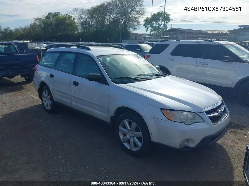 4S4BP61CX87304581 2008 Subaru Outback 2.5I/2.5I L.l. Bean Edition