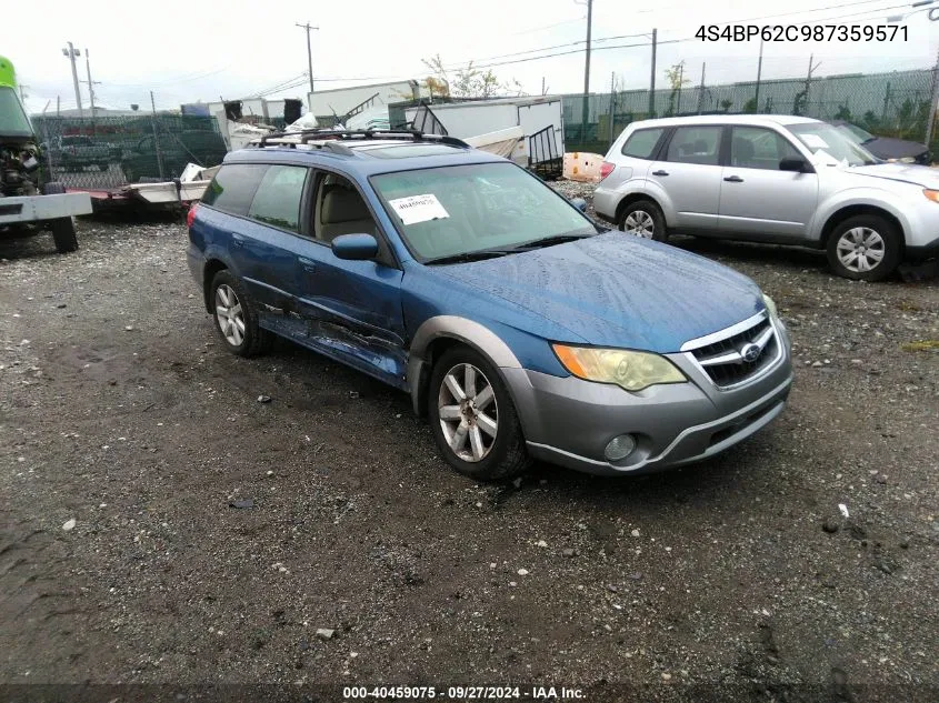 2008 Subaru Outback 2.5I Limited/2.5I Limited L.l. Bean Edition VIN: 4S4BP62C987359571 Lot: 40459075