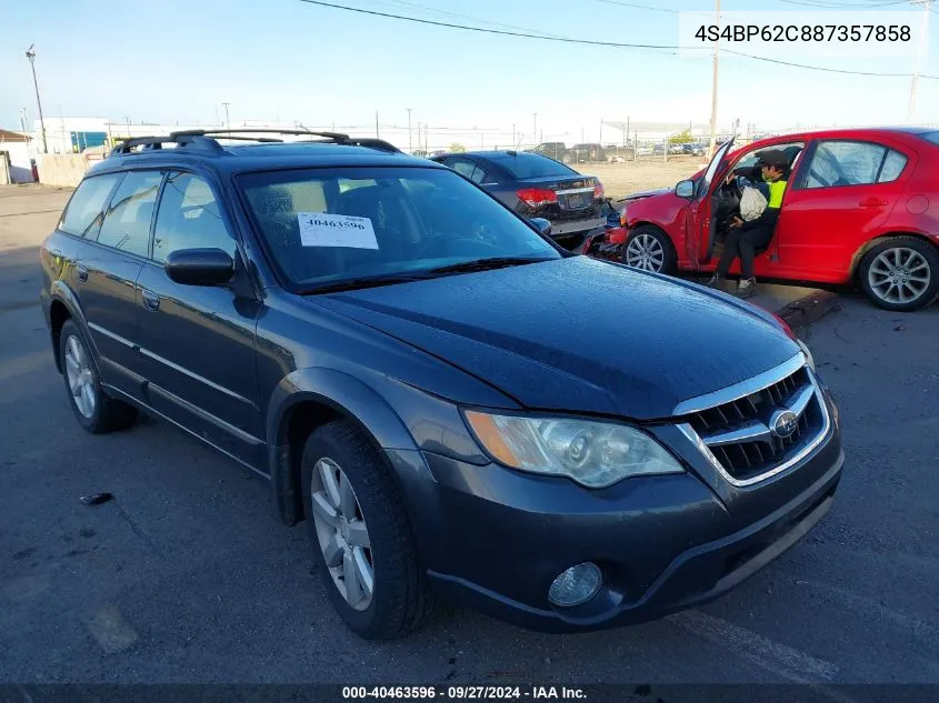 2008 Subaru Outback 2.5I Limited/2.5I Limited L.l. Bean Edition VIN: 4S4BP62C887357858 Lot: 40463596