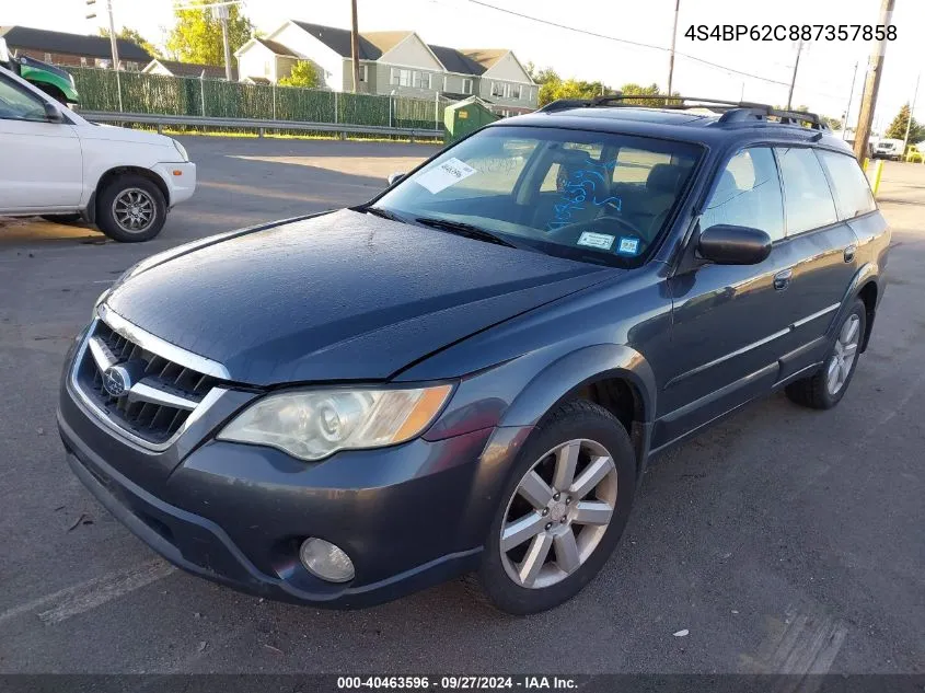 2008 Subaru Outback 2.5I Limited/2.5I Limited L.l. Bean Edition VIN: 4S4BP62C887357858 Lot: 40463596