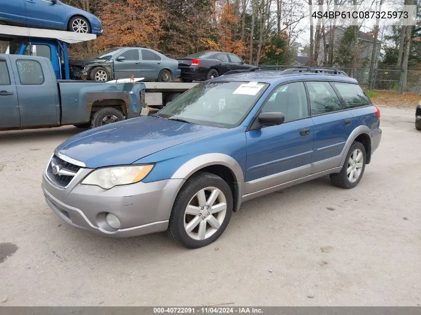 4S4BP61C087325973 2008 Subaru Outback 2.5I/2.5I L.l. Bean Edition