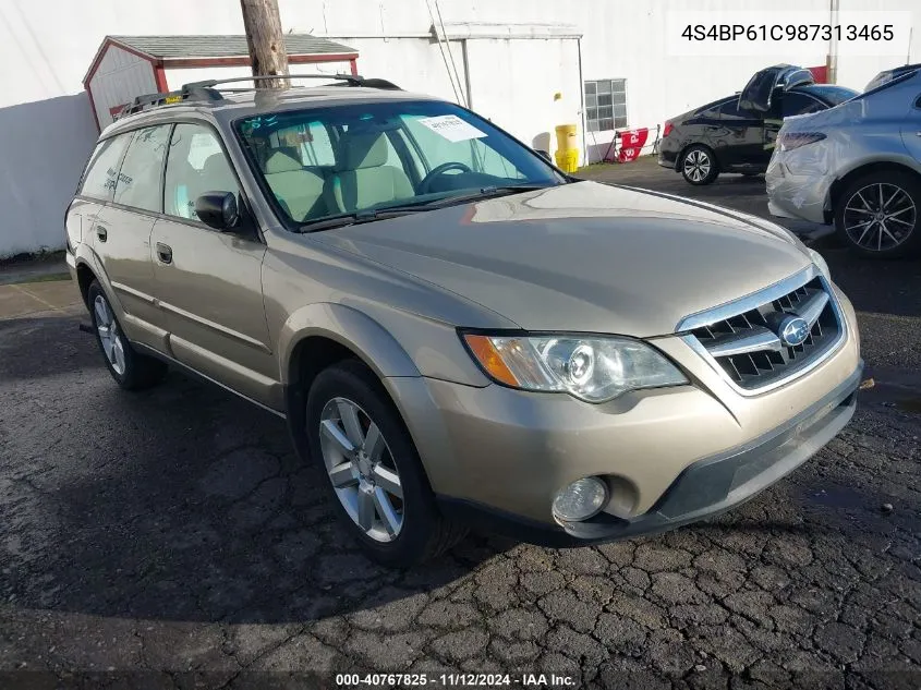 2008 Subaru Outback 2.5I/2.5I L.l. Bean Edition VIN: 4S4BP61C987313465 Lot: 40767825