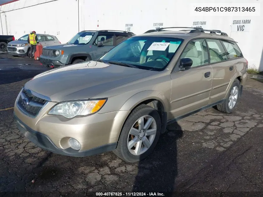 2008 Subaru Outback 2.5I/2.5I L.l. Bean Edition VIN: 4S4BP61C987313465 Lot: 40767825