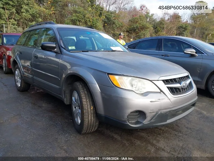 2008 Subaru Outback VIN: 4S4BP60C686330814 Lot: 40789479