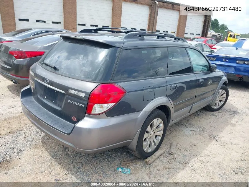 2009 Subaru Outback 2.5I Limited VIN: 4S4BP66C797314480 Lot: 40020804