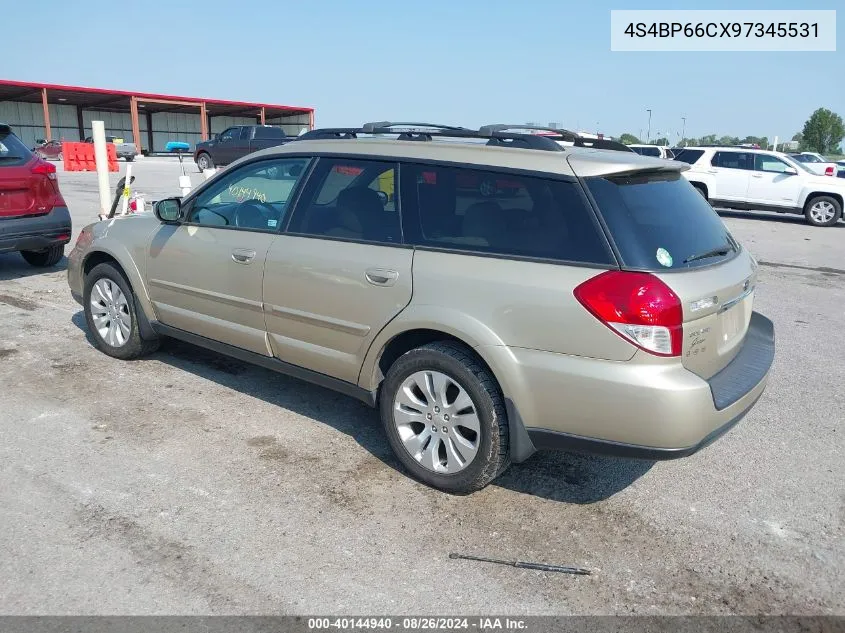 2009 Subaru Outback 2.5I Limited VIN: 4S4BP66CX97345531 Lot: 40144940