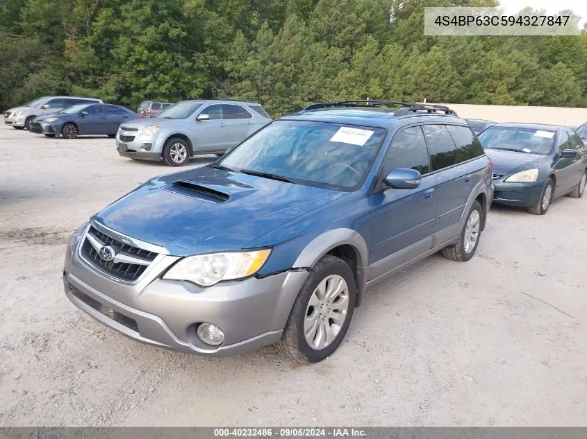 2009 Subaru Outback 2.5Xt Limited VIN: 4S4BP63C594327847 Lot: 40232486