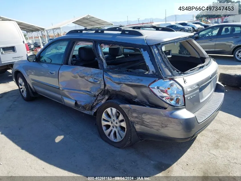 4S4BP66C497347453 2009 Subaru Outback 2.5I Limited