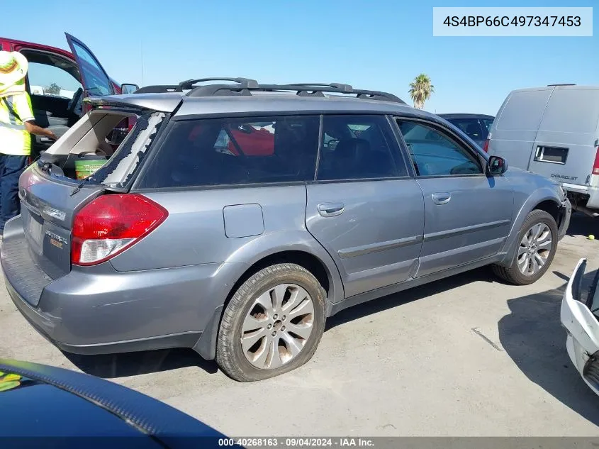 4S4BP66C497347453 2009 Subaru Outback 2.5I Limited