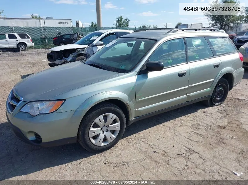 2009 Subaru Outback 2.5I VIN: 4S4BP60C397328708 Lot: 40288478