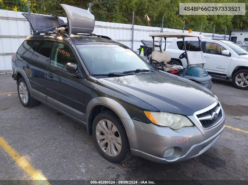 2009 Subaru Outback 2.5I Limited VIN: 4S4BP66C297333521 Lot: 40290324