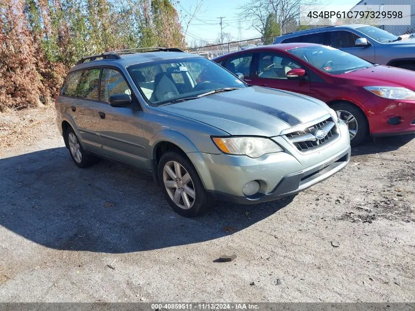 4S4BP61C797329598 2009 Subaru Outback 2.5I