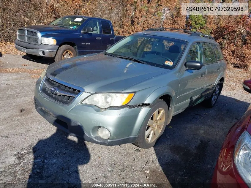 4S4BP61C797329598 2009 Subaru Outback 2.5I