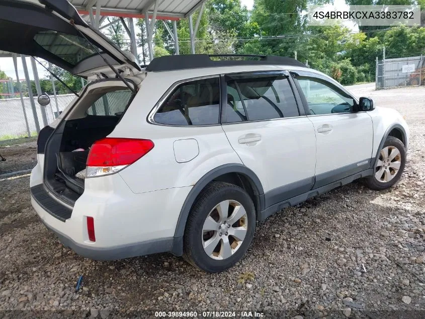 2010 Subaru Outback 2.5I Limited VIN: 4S4BRBKCXA3383782 Lot: 39894960