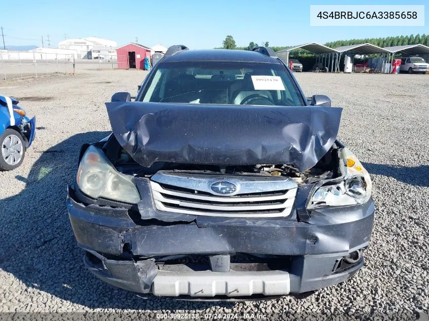 2010 Subaru Outback 2.5I Limited VIN: 4S4BRBJC6A3385658 Lot: 39925138