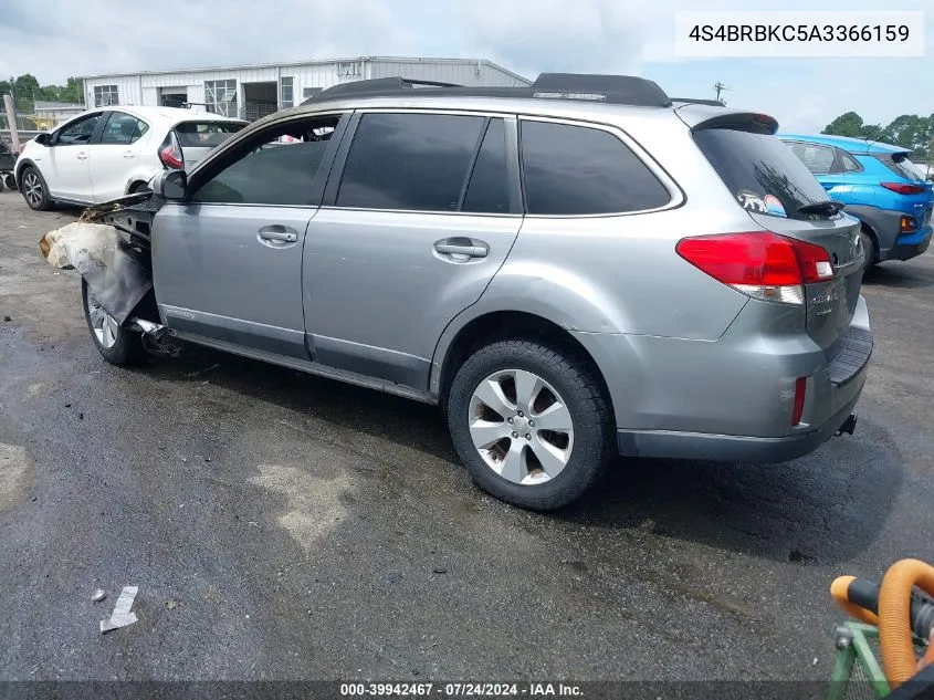 2010 Subaru Outback 2.5I Limited VIN: 4S4BRBKC5A3366159 Lot: 39942467