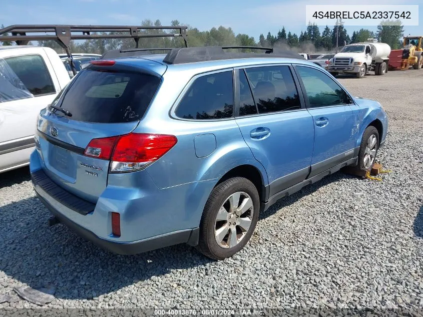 4S4BRELC5A2337542 2010 Subaru Outback 3.6R Limited