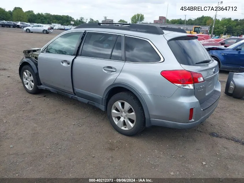 4S4BRELC7A2364712 2010 Subaru Outback 3.6R Limited