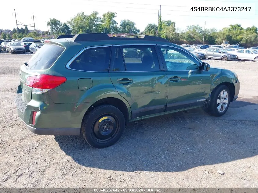 2010 Subaru Outback 2.5I Limited VIN: 4S4BRBKC4A3373247 Lot: 40267642