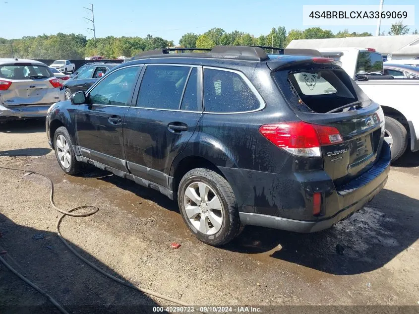 4S4BRBLCXA3369069 2010 Subaru Outback 2.5I Limited