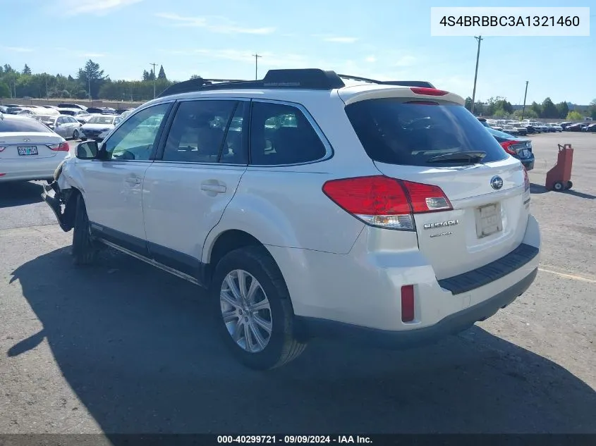 4S4BRBBC3A1321460 2010 Subaru Outback 2.5I Premium