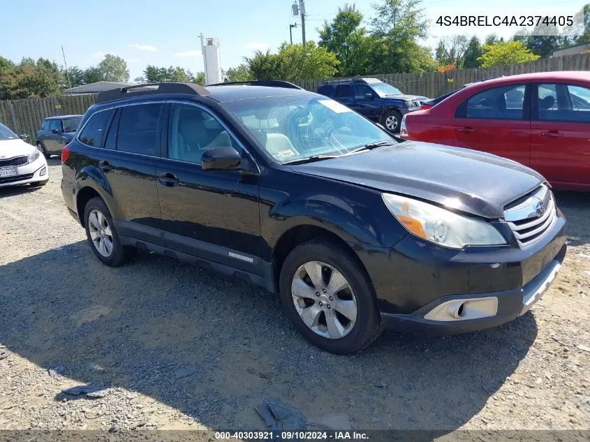 2010 Subaru Outback 3.6R Limited VIN: 4S4BRELC4A2374405 Lot: 40303921