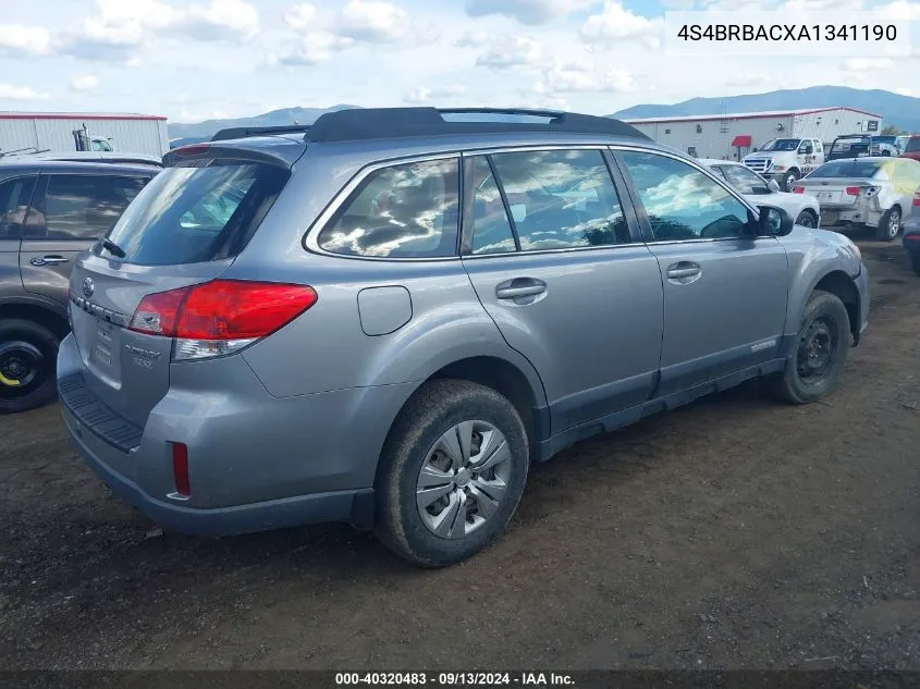 4S4BRBACXA1341190 2010 Subaru Outback 2.5I