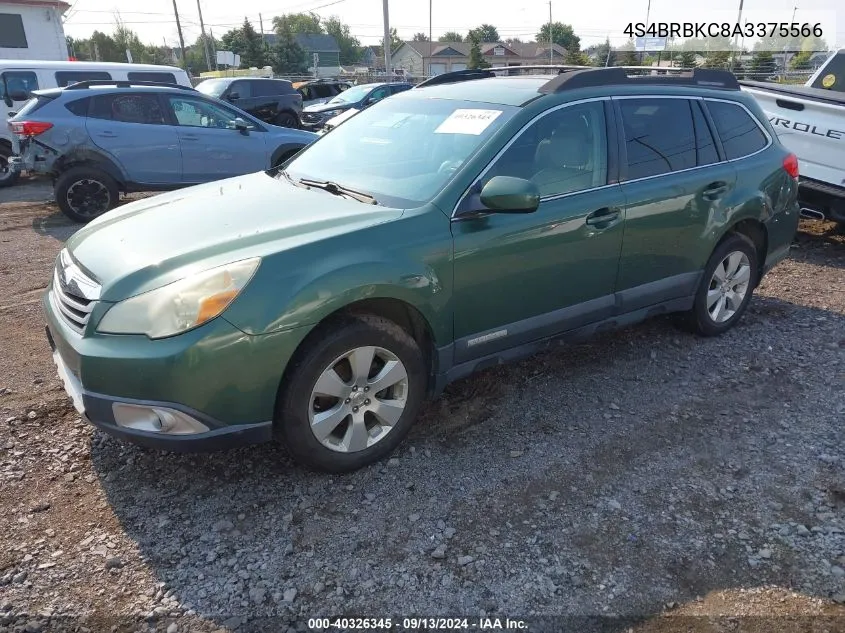 2010 Subaru Outback 2.5I Limited VIN: 4S4BRBKC8A3375566 Lot: 40326345