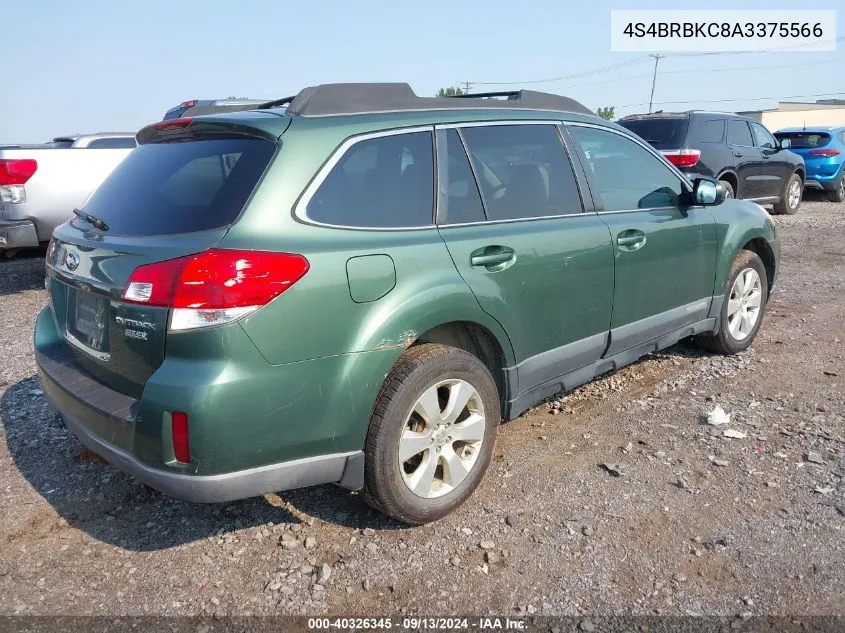 4S4BRBKC8A3375566 2010 Subaru Outback 2.5I Limited