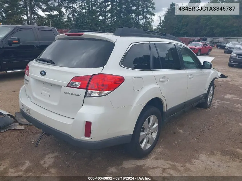 2010 Subaru Outback 2.5I Limited VIN: 4S4BRCJC1A3346787 Lot: 40349892