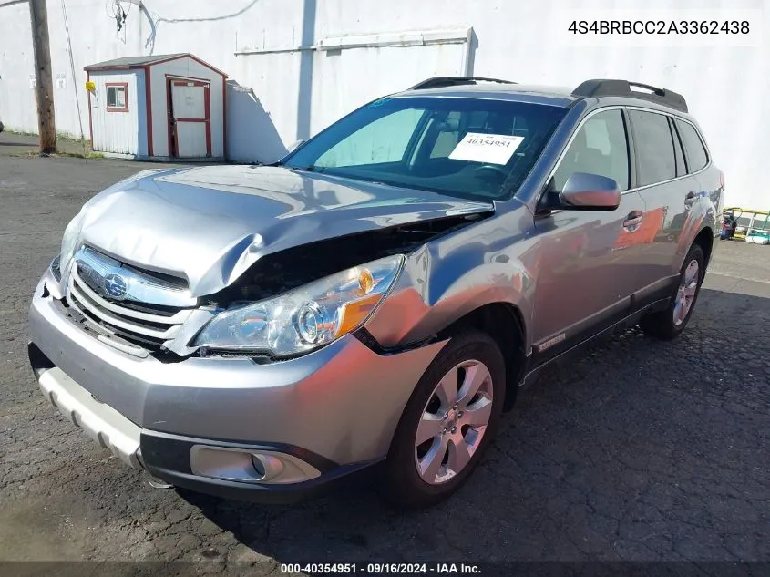 4S4BRBCC2A3362438 2010 Subaru Outback 2.5I Premium