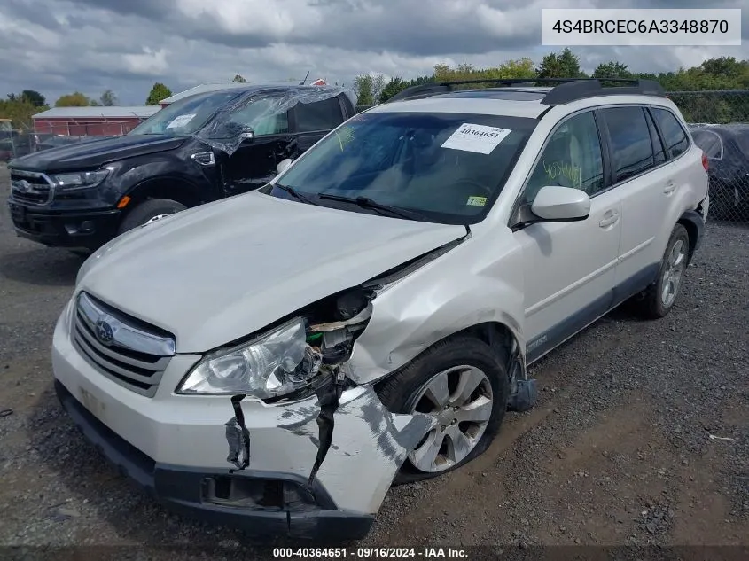 4S4BRCEC6A3348870 2010 Subaru Outback 2.5I Premium