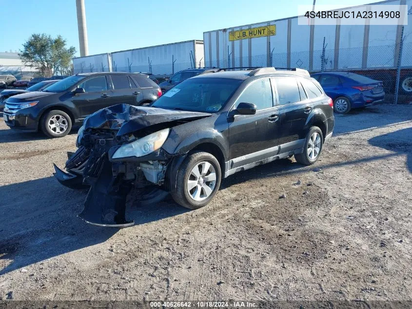 2010 Subaru Outback 3.6R Limited VIN: 4S4BREJC1A2314908 Lot: 40626642