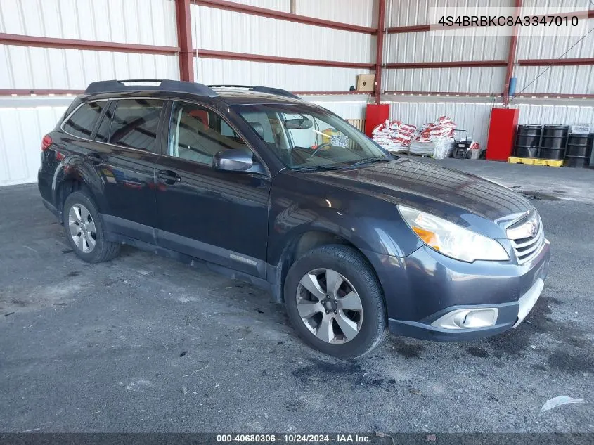 2010 Subaru Outback 2.5I Limited VIN: 4S4BRBKC8A3347010 Lot: 40680306